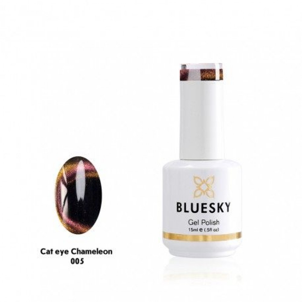 Bluesky Ημιμόνιμο Βερνίκι Νυχιών Chameleon Coral Yellow Cat Eye 05 ,15ml *