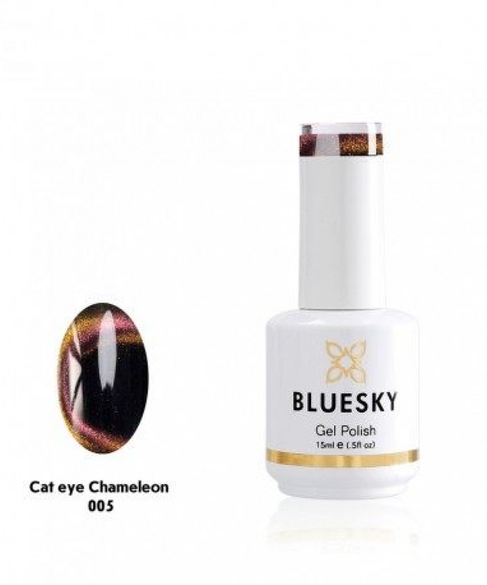 Bluesky Ημιμόνιμο Βερνίκι Νυχιών Chameleon Coral Yellow Cat Eye 05 ,15ml *
