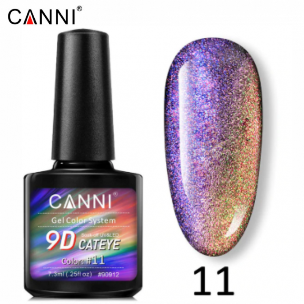 Canni Ημιμόνιμο Βερνίκι Νυχιών 9D Cat Eye 11 ,7.3ml