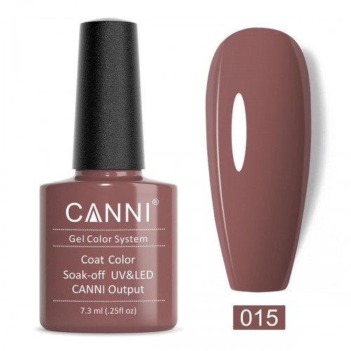 Canni Ημιμόνιμο Βερνίκι Νυχιών 015 ,7.3ml