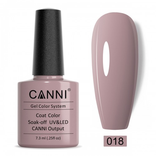 Canni Ημιμόνιμο Βερνίκι Νυχιών 018 ,7.3ml