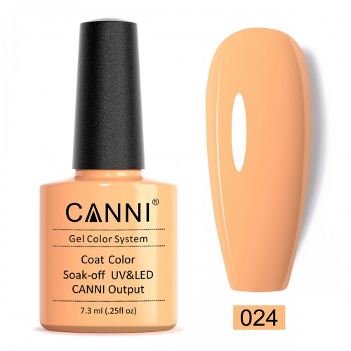 Canni Ημιμόνιμο Βερνίκι Νυχιών 024 ,7.3ml *