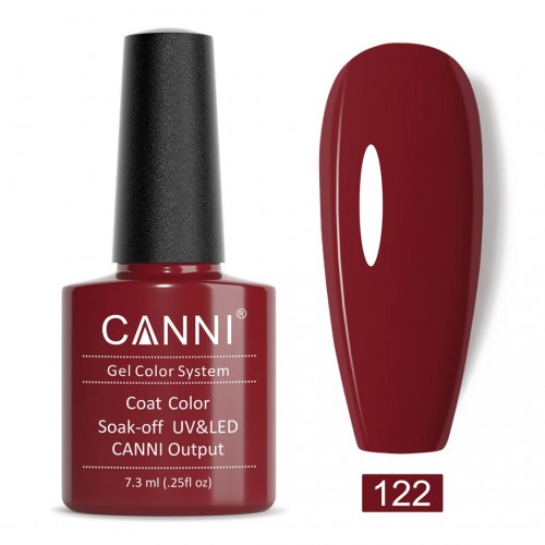Canni Ημιμόνιμο Βερνίκι Νυχιών 122 ,7.3ml
