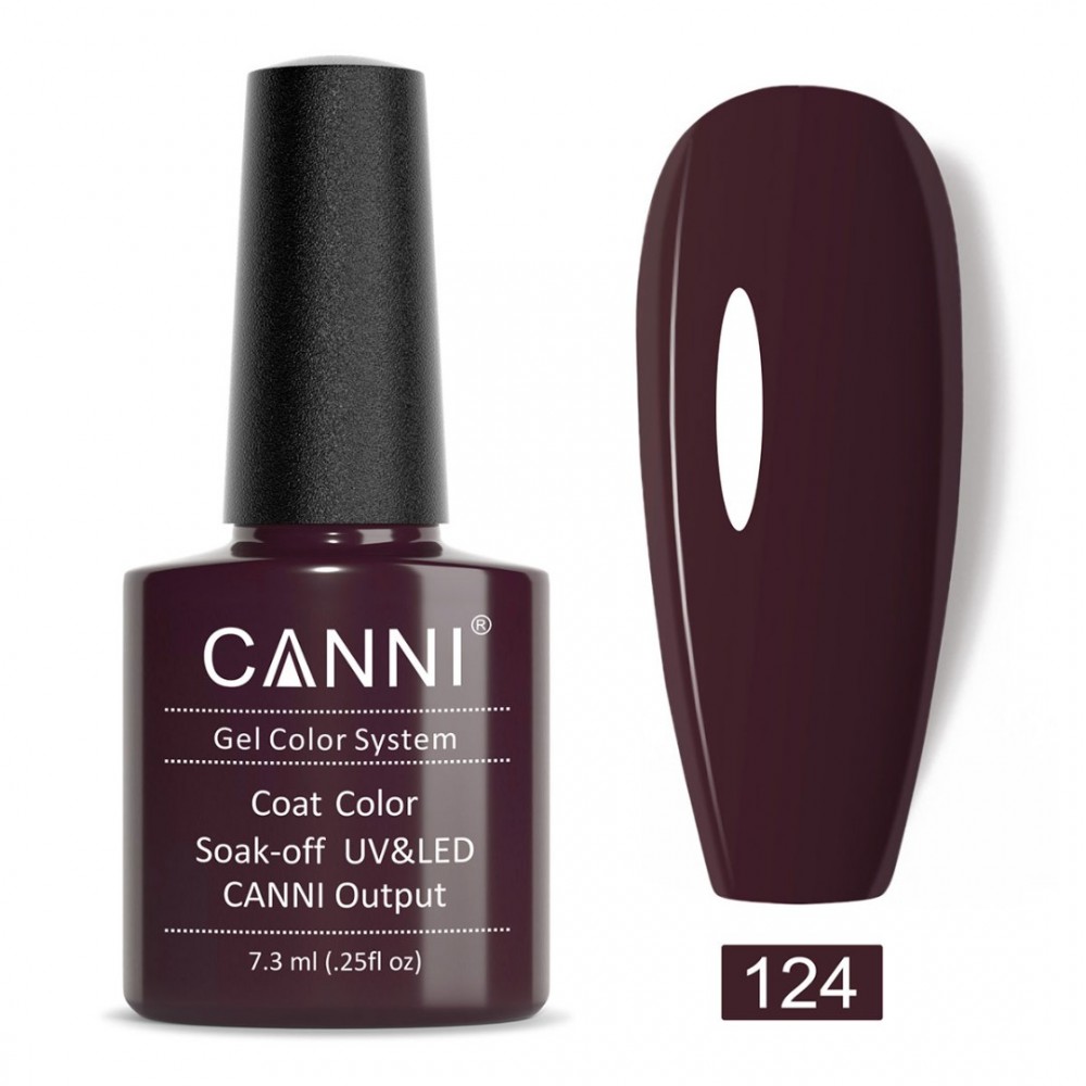 Canni Ημιμόνιμο Βερνίκι Νυχιών 124 ,7.3ml