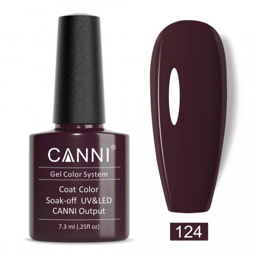 Canni Ημιμόνιμο Βερνίκι Νυχιών 124 ,7.3ml