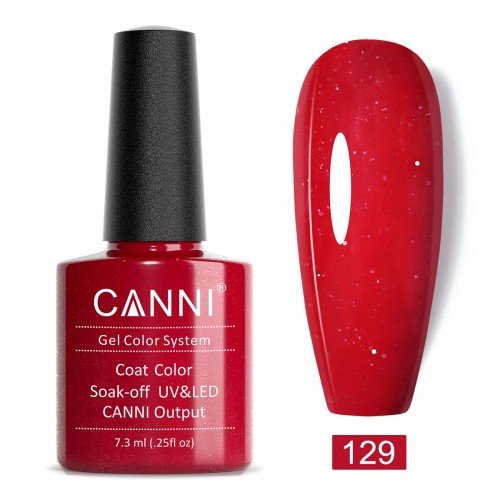 Canni Ημιμόνιμο Βερνίκι Νυχιών 129 ,7.3ml
