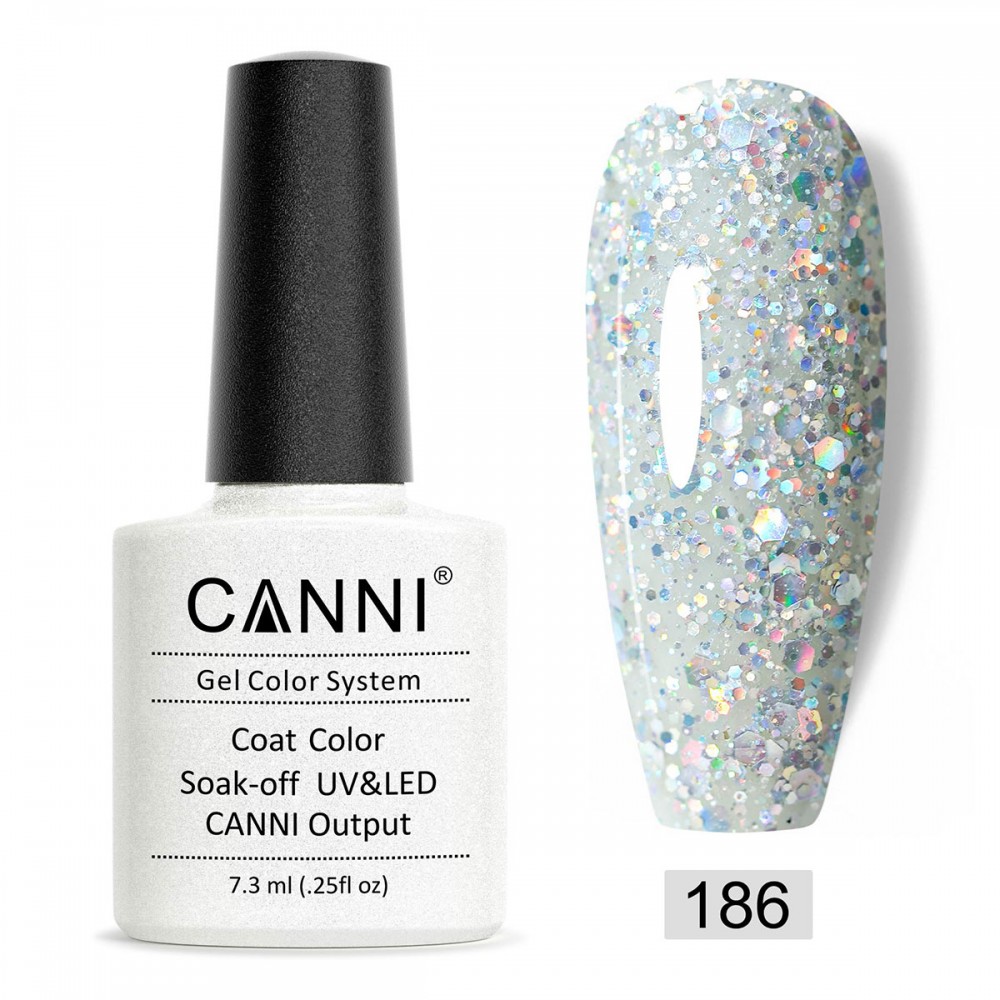 Canni Ημιμόνιμο Βερνίκι Νυχιών 186 ,7.3ml Canni Ημιμόνιμο Βερνίκι Νυχιών 186 ,7.3ml