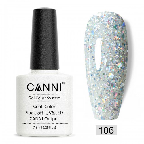 Canni Ημιμόνιμο Βερνίκι Νυχιών 186 ,7.3ml