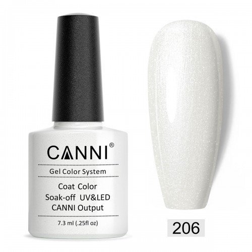 Canni Ημιμόνιμο Βερνίκι Νυχιών 206 ,7.3ml