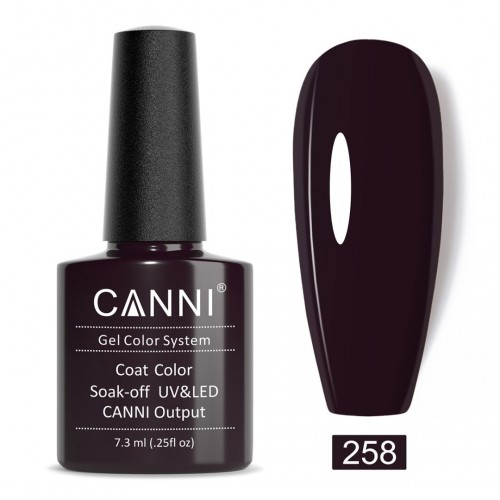 Canni Ημιμόνιμο Βερνίκι Νυχιών 258 ,7.3ml