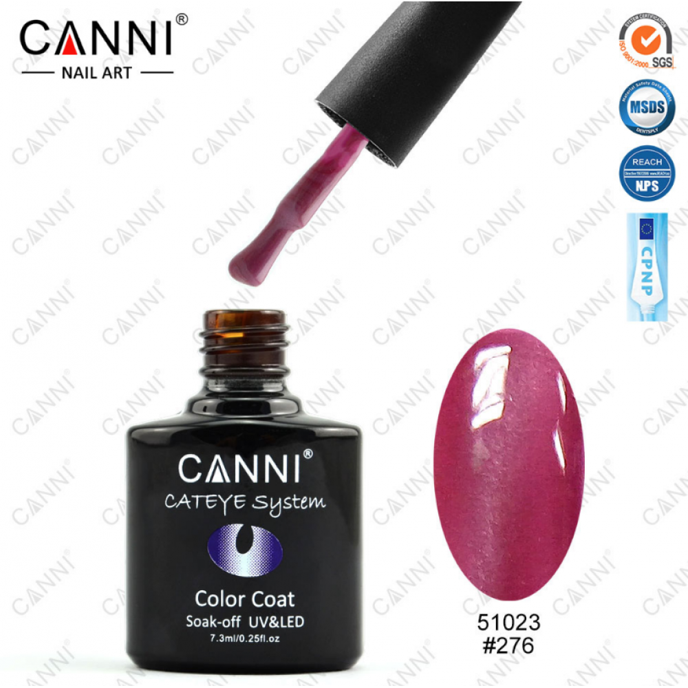 Canni Ημιμόνιμο Βερνίκι Νυχιών Cat Eye 276 ,7.3ml *