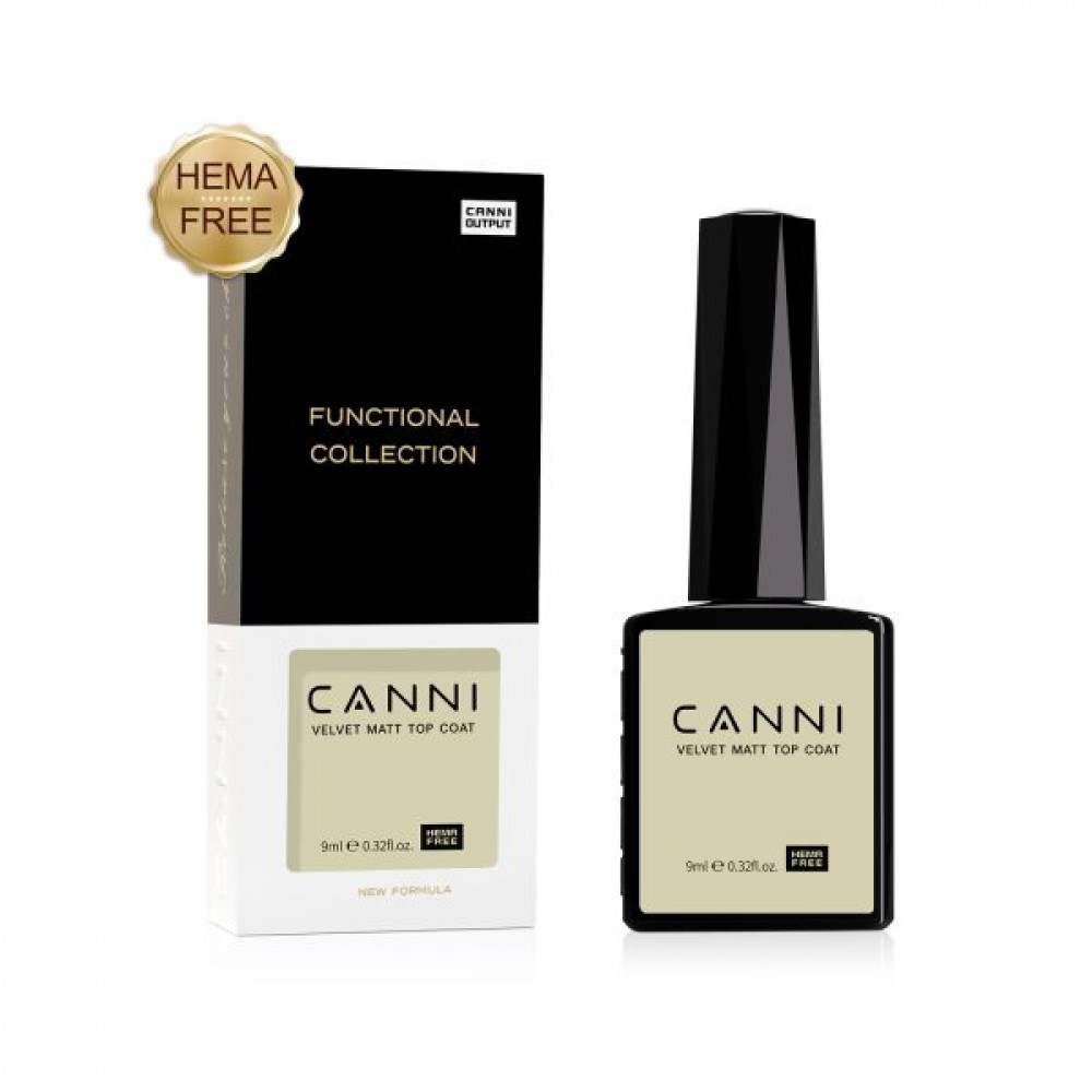 Canni Hema Free Velvet Matt Top Coat 9ml