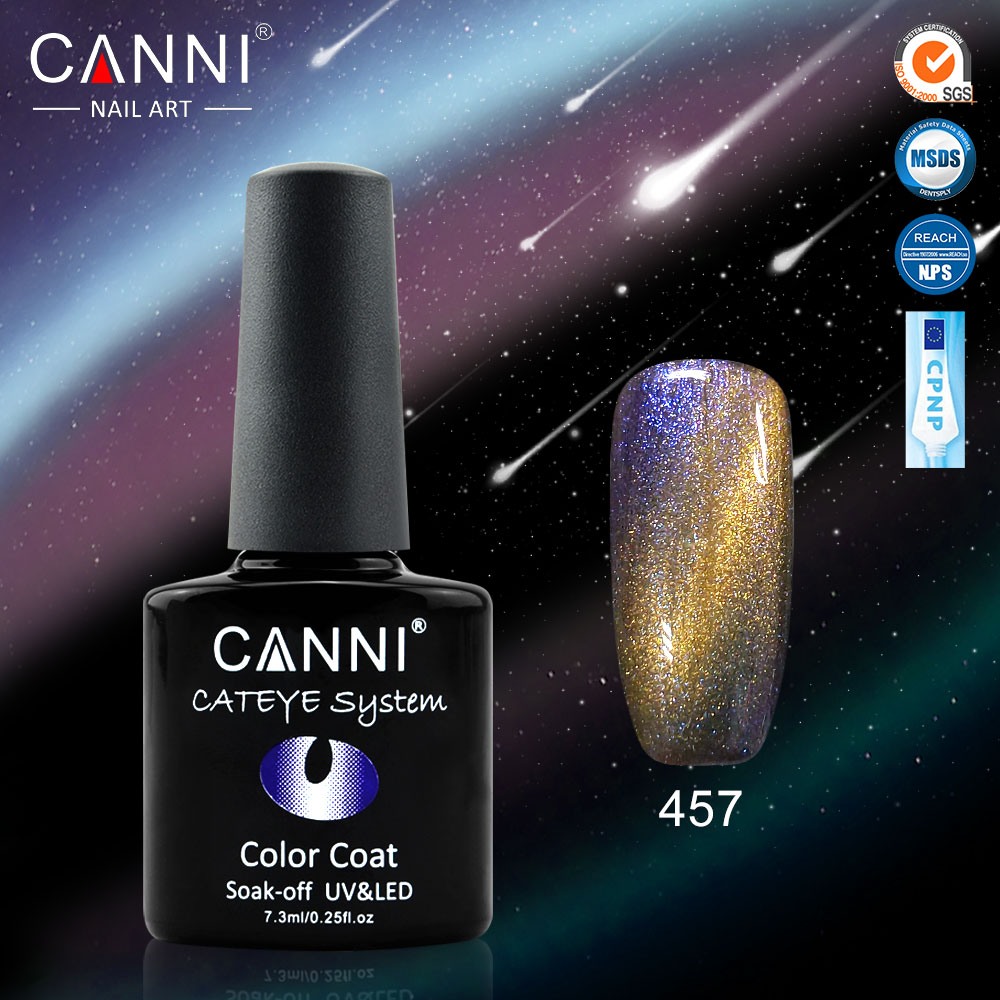 Canni Ημιμόνιμο Βερνίκι Νυχιών Chameleon Cat Eye 457 ,7.3ml *