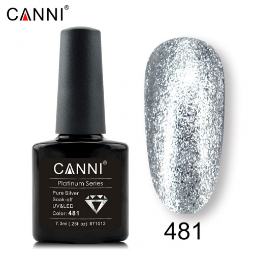 Canni Ημιμόνιμο Βερνίκι Νυχιών Platinum 481 ,7.3ml
