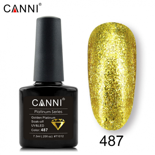 Canni Ημιμόνιμο Βερνίκι Νυχιών Platinum 487 ,7.3ml *