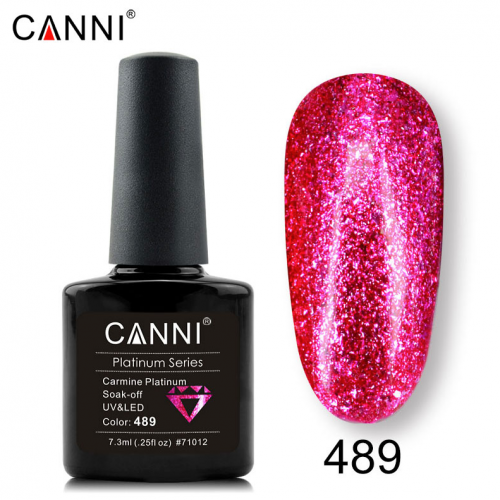 Canni Ημιμόνιμο Βερνίκι Νυχιών Platinum 489 ,7.3ml