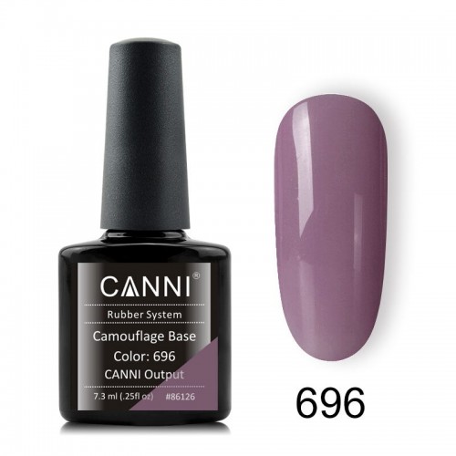 Canni Ημιμόνιμο Βερνίκι Νυχιών Color Rubber Base Coat 696 ,7.3ml K *