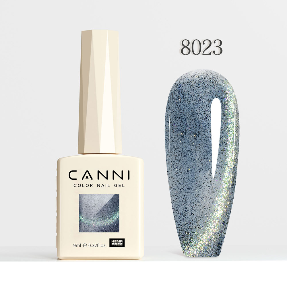 Canni Ημιμόνιμο Βερνίκι Νυχιών  Iridescent Dream 8023, 9ml  Hema Free