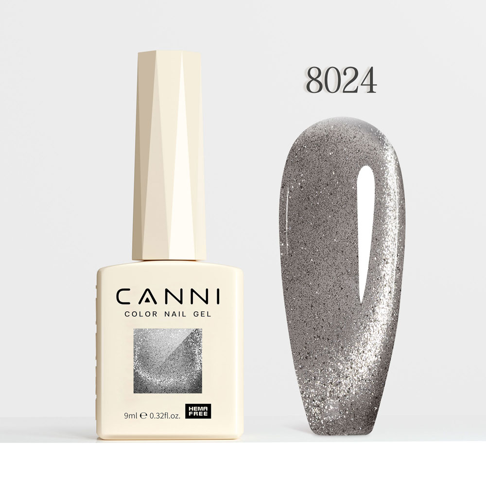 Canni Ημιμόνιμο Βερνίκι Νυχιών  Iridescent Dream 8024, 9ml  Hema Free