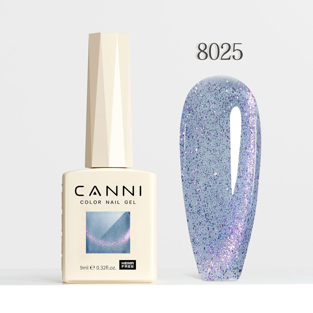 Canni Ημιμόνιμο Βερνίκι Νυχιών  Galaxy Gaze 8025, 9ml  Hema Free