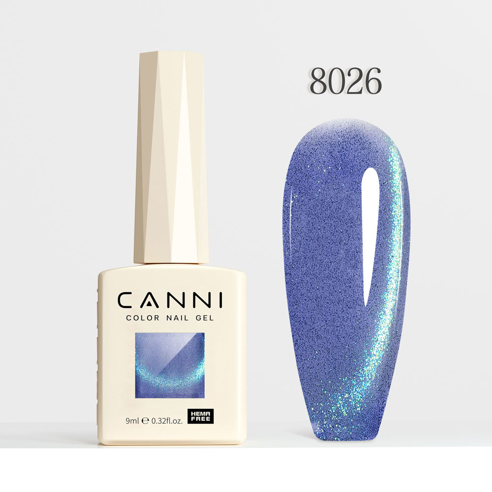 Canni Ημιμόνιμο Βερνίκι Νυχιών  Galaxy Gaze 8026, 9ml  Hema Free