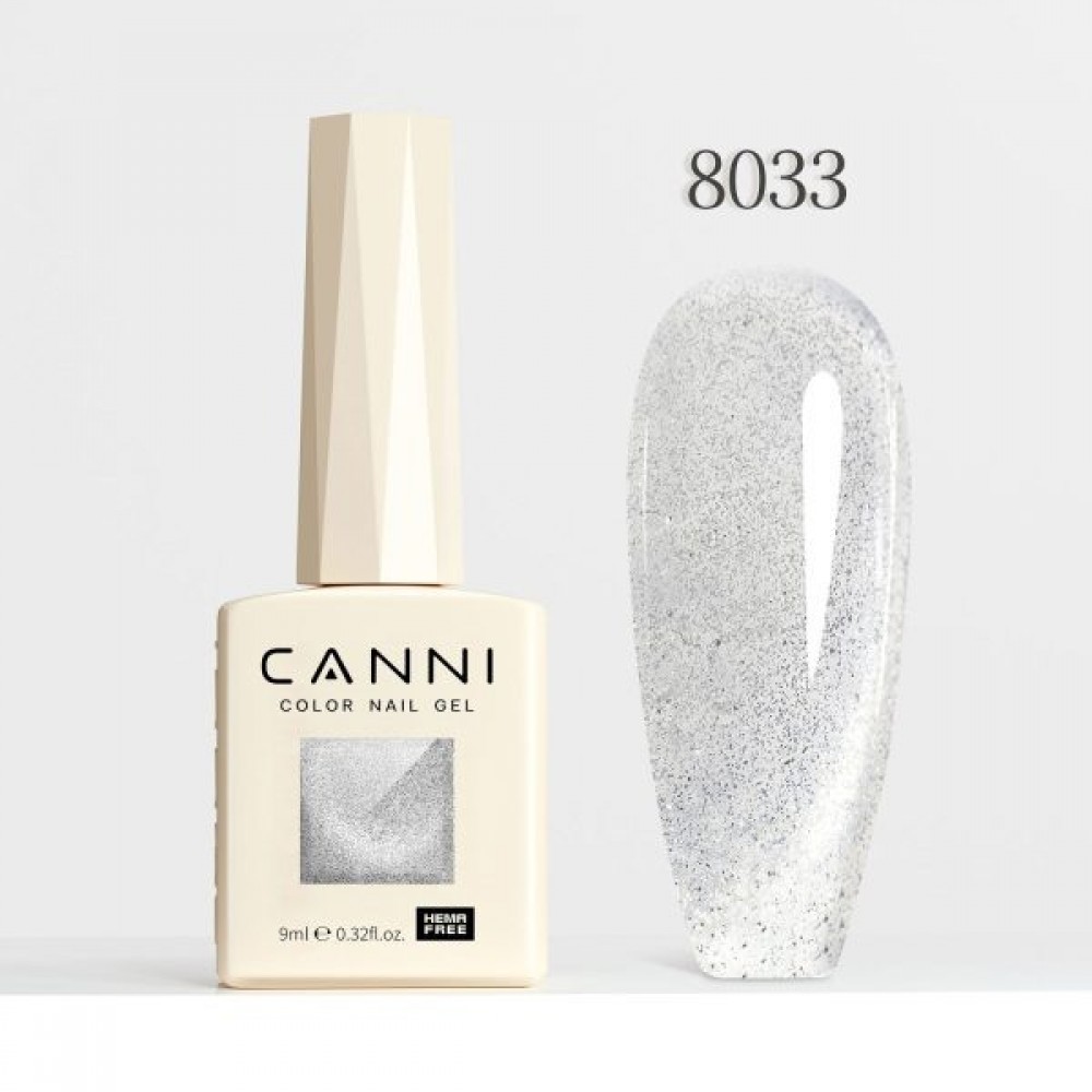 Canni Ημιμόνιμο Βερνίκι Νυχιών  Interstellar Cat Eye 8033, 9ml  Hema Free