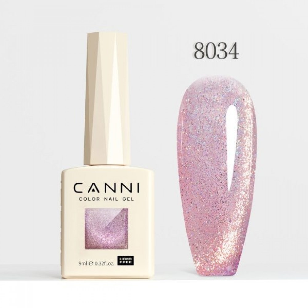 Canni Ημιμόνιμο Βερνίκι Νυχιών  Interstellar Cat Eye  8034, 9ml  Hema Free