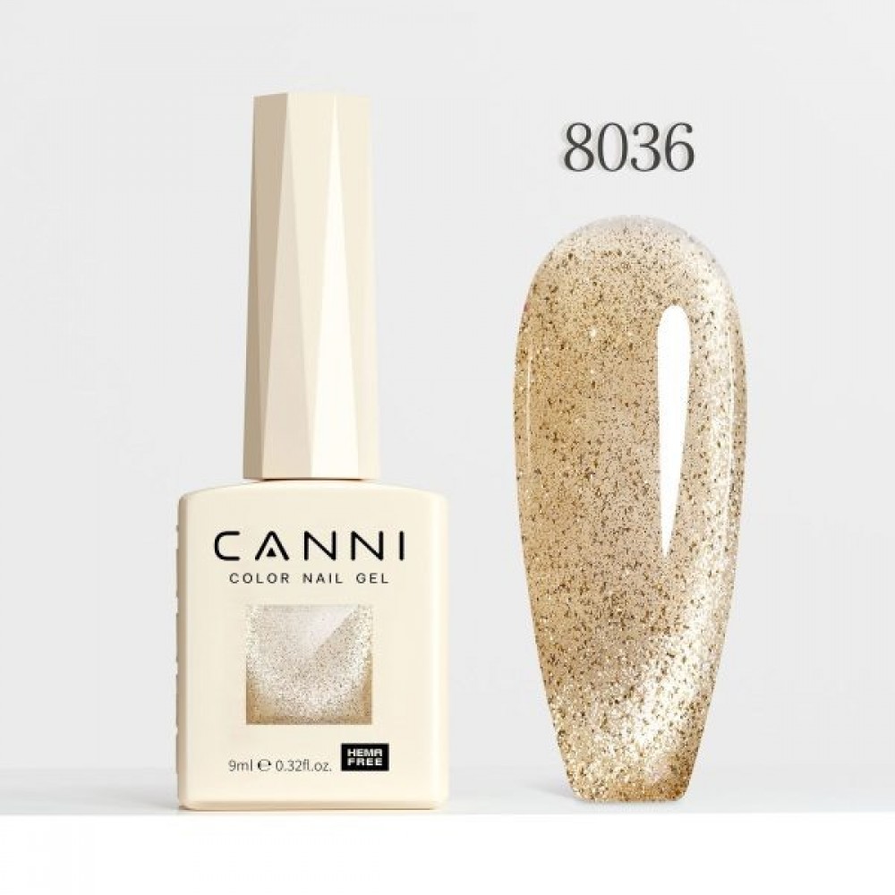 Canni Ημιμόνιμο Βερνίκι Νυχιών  Interstellar Cat Eye 8036, 9ml  Hema Free