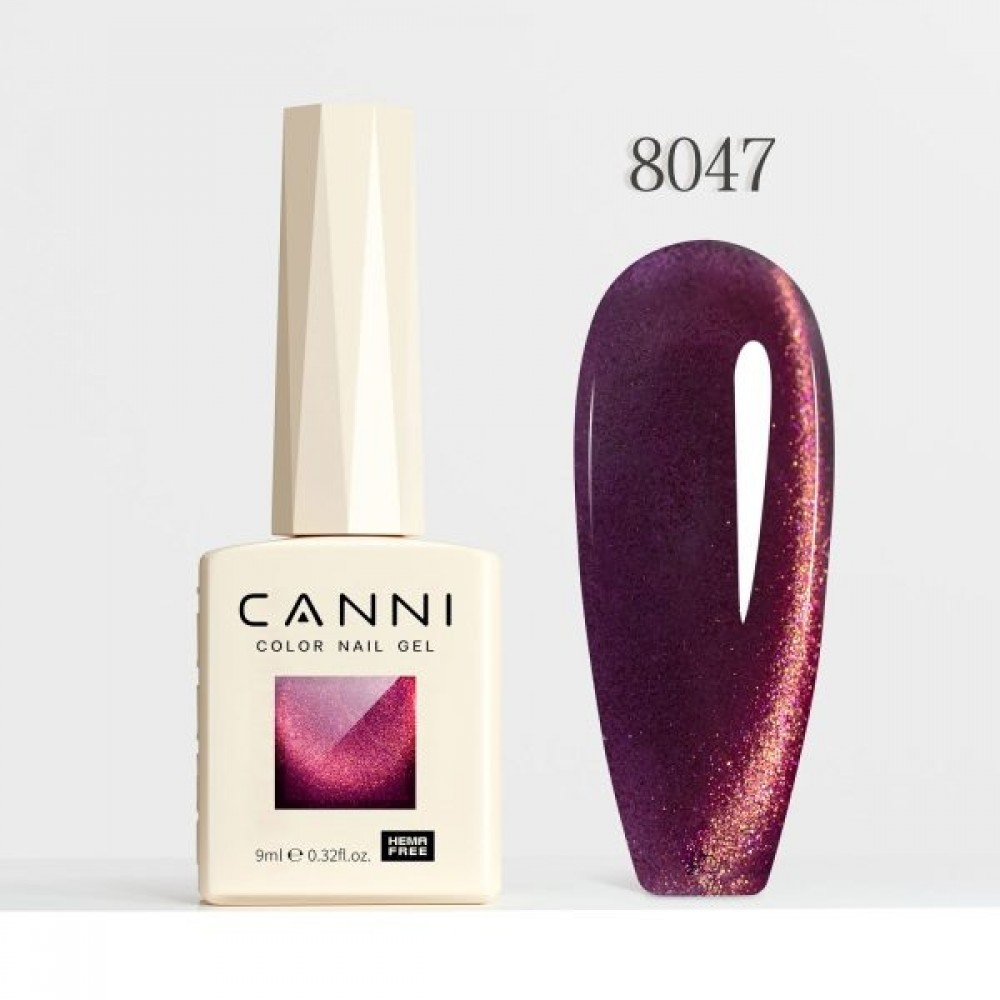 Canni Ημιμόνιμο Βερνίκι Νυχιών  Cat Eye Starry Sky Miracle 8047, 9ml  Hema Free
