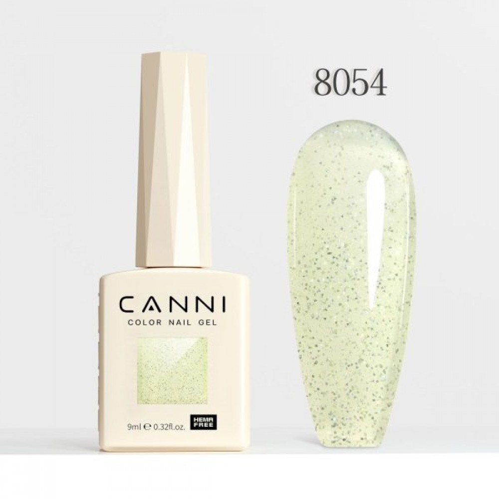 Canni Ημιμόνιμο Βερνίκι Νυχιών  Fairy Glitter 8054, 9ml  Hema Free