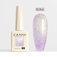 Canni Ημιμόνιμο Βερνίκι Νυχιών  Aurora Glitter 8066, 9ml  Hema Free