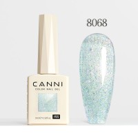 Canni Ημιμόνιμο Βερνίκι Νυχιών  Aurora Glitter 8068, 9ml  Hema Free