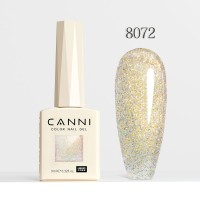 Canni Ημιμόνιμο Βερνίκι Νυχιών  Aurora Glitter 8072, 9ml  Hema Free