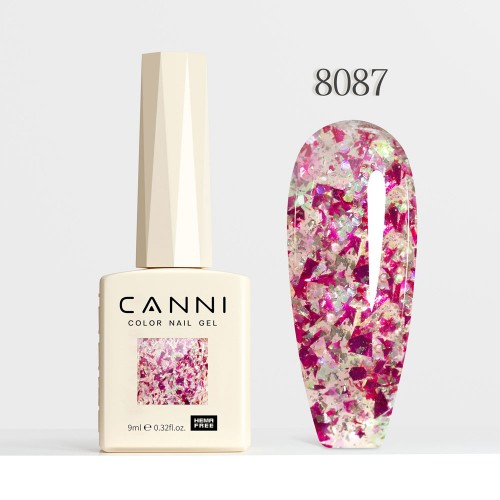Canni Ημιμόνιμο Βερνίκι Νυχιών Glitz Flash  8087, 9ml  Hema Free