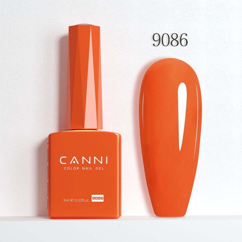 Canni Ημιμόνιμο Βερνίκι Νυχιών Portland Orange 9086 Hema Free 9ml