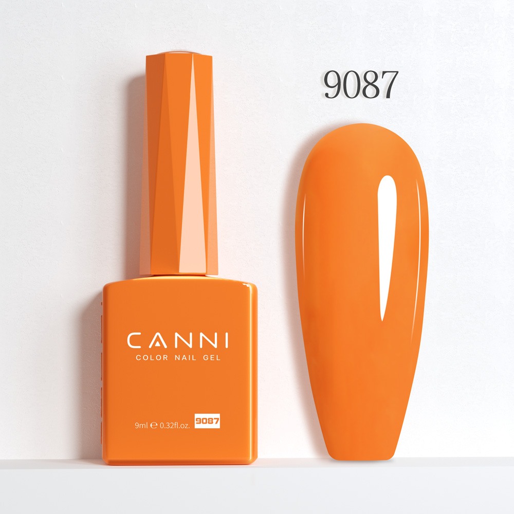 Canni Ημιμόνιμο Βερνίκι Νυχιών Burning Orange 9087 Hema Free 9ml