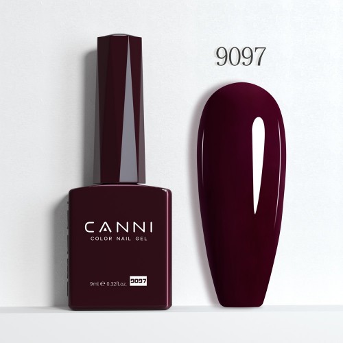 Canni Ημιμόνιμο Βερνίκι Νυχιών Burgundy 9097 Hema Free 9ml