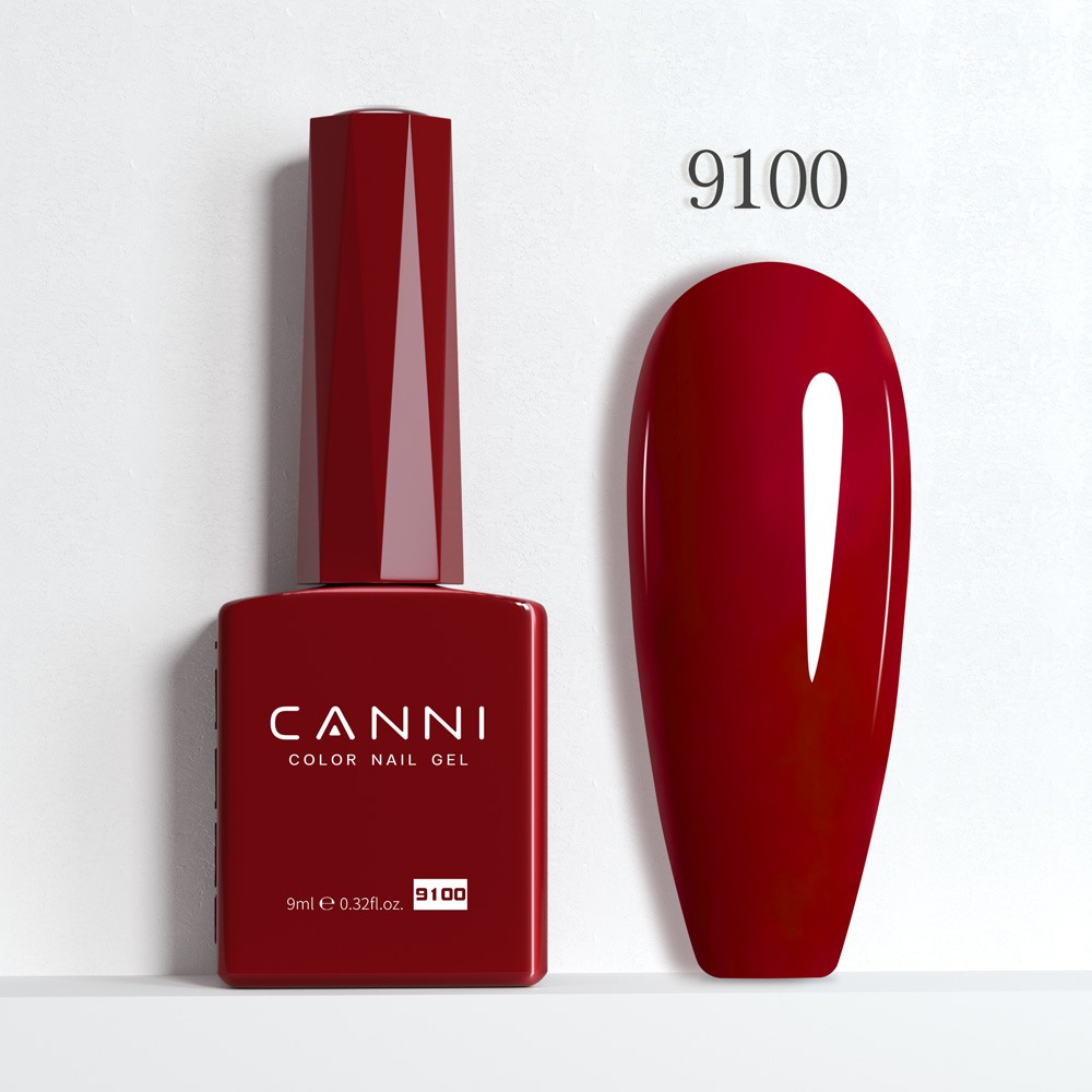 Canni Ημιμόνιμο Βερνίκι Νυχιών Red Oxide 9100 Hema Free 9ml