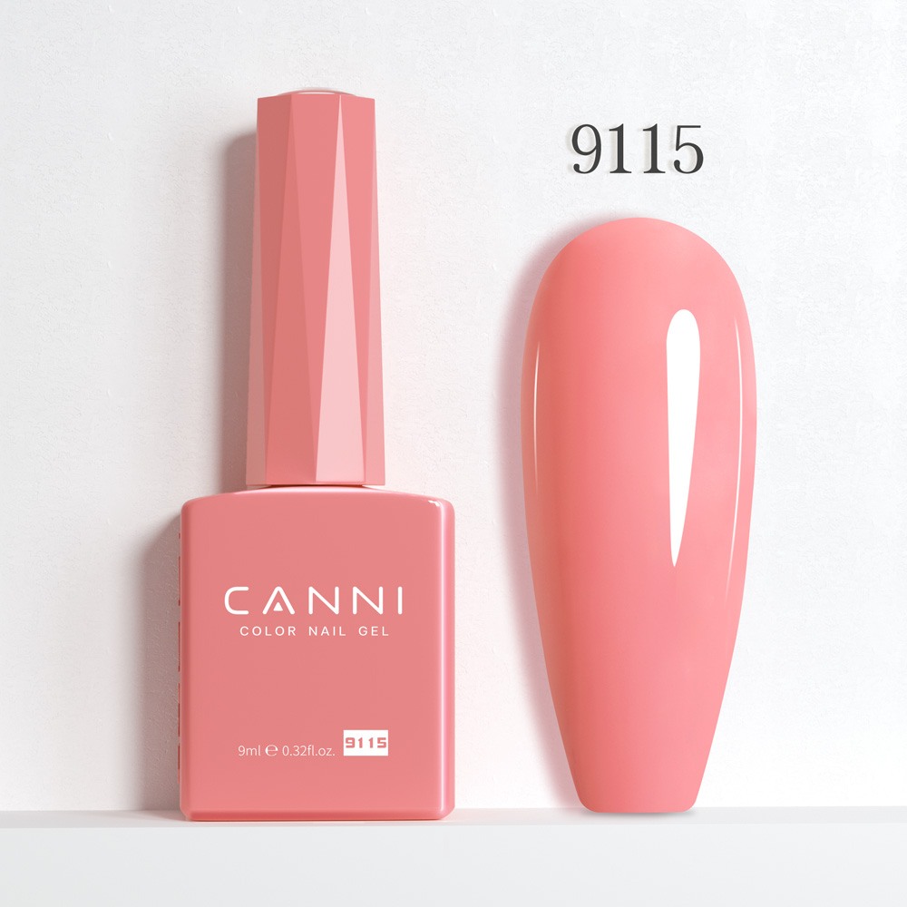 Canni Ημιμόνιμο Βερνίκι Νυχιών Rose Pink 9115 Hema Free 9ml