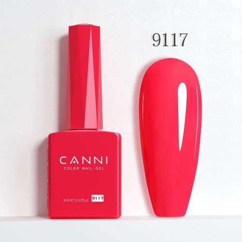 Canni Ημιμόνιμο Βερνίκι Νυχιών Strawberry 9117 Hema Free 9ml