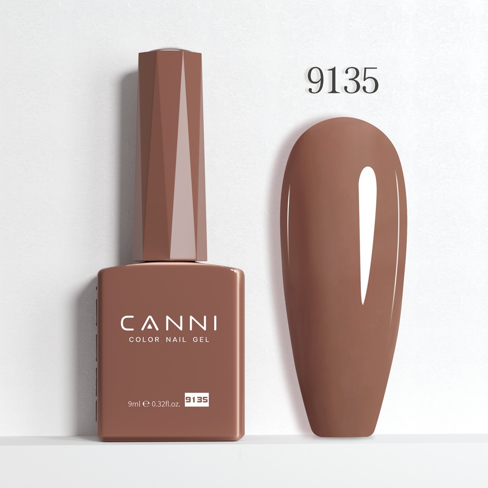 Canni Ημιμόνιμο Βερνίκι Νυχιών Dark Chestnut 9135 Hema Free 9ml