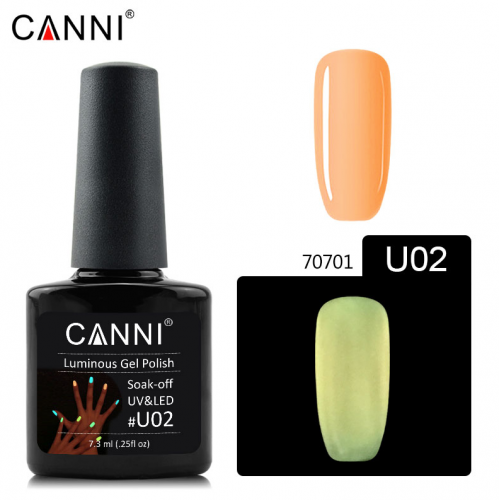 Canni Ημιμόνιμο Βερνίκι Νυχιών Luminous U02 ,7.3ml