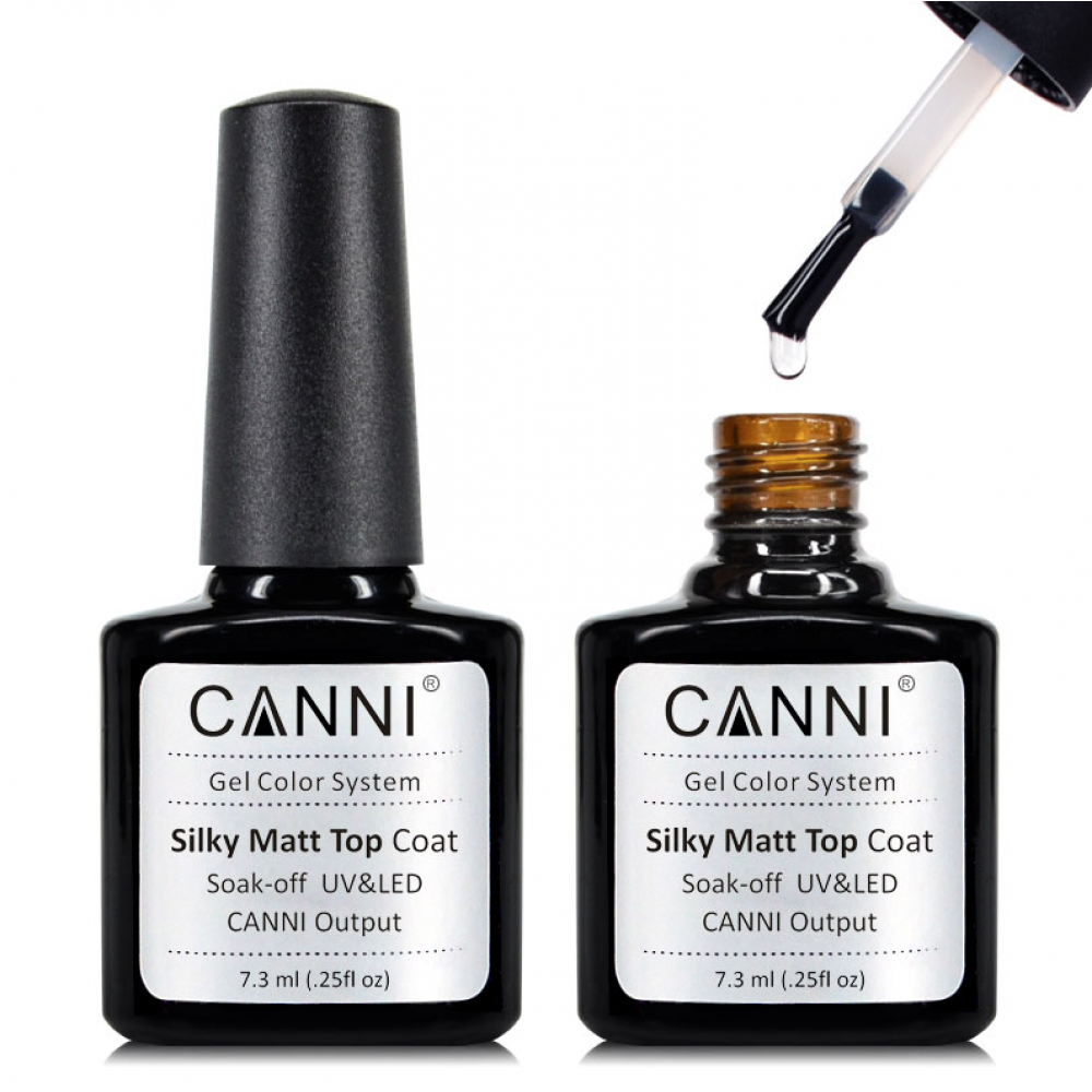 Canni Ημιμόνιμο Βερνίκι Νυχιών Top Coat Silky Matt ,7.3ml