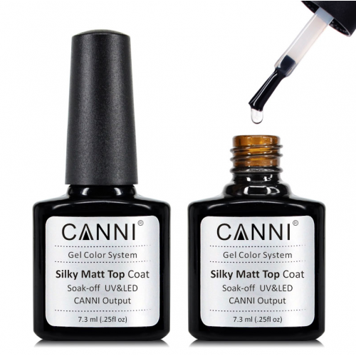 Canni Ημιμόνιμο Βερνίκι Νυχιών Top Coat Silky Matt ,7.3ml *