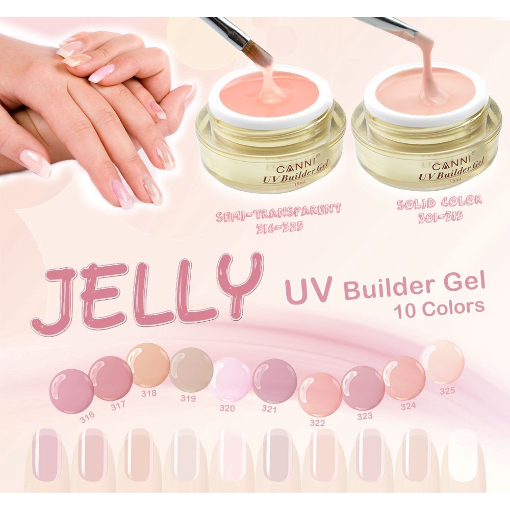 Canni Ημιμόνιμο Βερνίκι Νυχιών Builder Gel ,15ml Canni Ημιμόνιμο Βερνίκι Νυχιών Builder Gel ,15ml