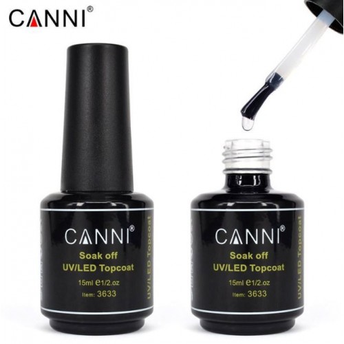 Canni Ημιμόνιμο Βερνίκι Νυχιών Top Coat ,15ml