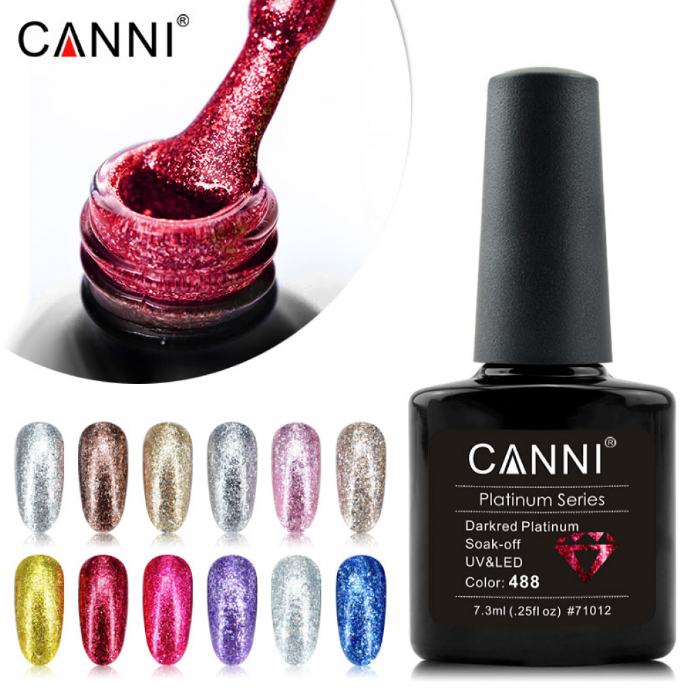 Canni Ημιμόνιμο Βερνίκι Νυχιών Platinum 491 ,7.3ml
