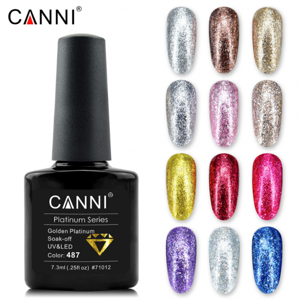 Canni Ημιμόνιμο Βερνίκι Νυχιών Platinum 491 ,7.3ml