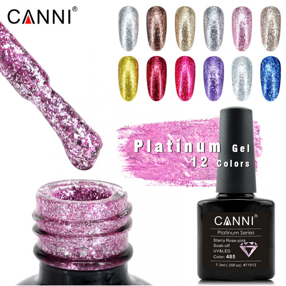 Canni Ημιμόνιμο Βερνίκι Νυχιών Platinum 491 ,7.3ml