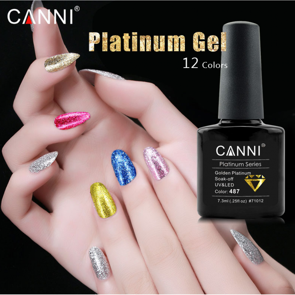 Canni Ημιμόνιμο Βερνίκι Νυχιών Platinum 491 ,7.3ml